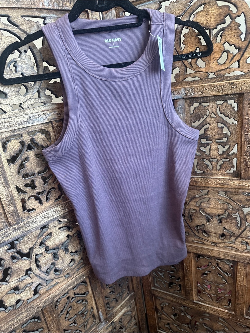 Old Navy Mauve Ribbed Tank Top